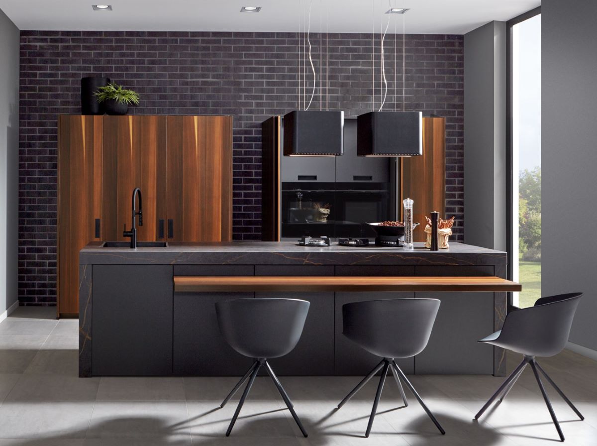 Pronorm Stratus Pearl Grey & Organic Black Kitchen