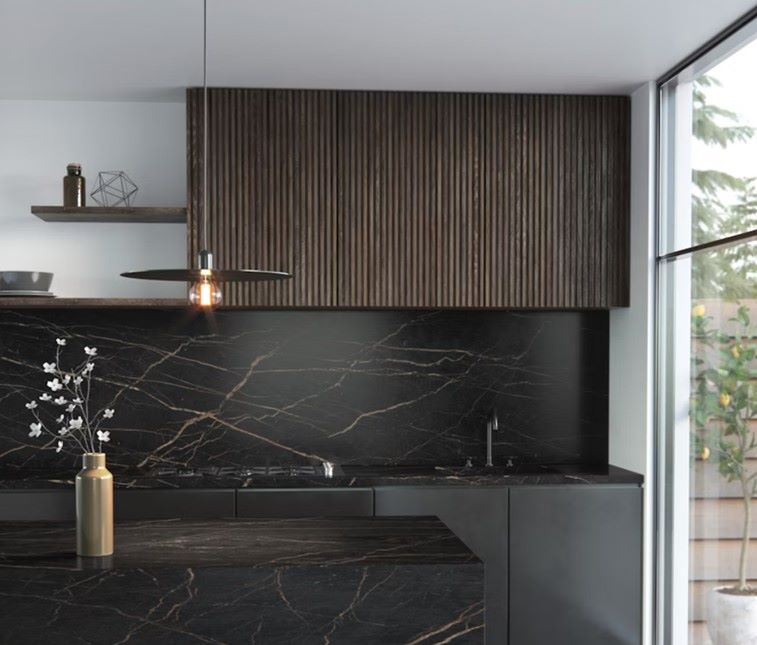 Dekton Laurent Worktops in a display kitchen